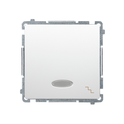KS Basic Mecanism Intrerupator Cap Scara LED ST Alb