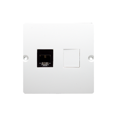 KS Basic Mecanism Priza Telefon RJ11 Alb