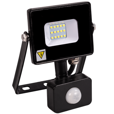 Proiector LED SMD Slim Senzor 10W Negru