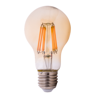 Bec LED EVO17 Filament A60 8W E27 2200K Auriu