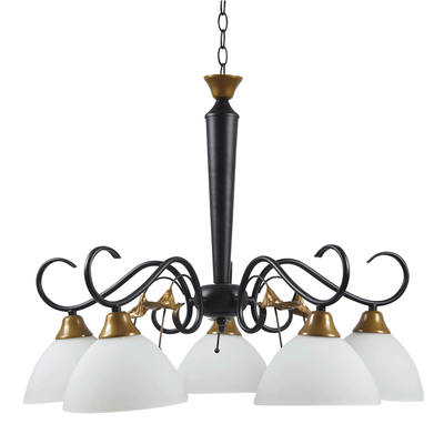 Lustra Ethia Negru+Maro+Alb 5xE27 60W