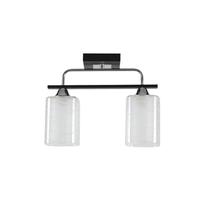Lustra Niege Crom+Negru+Alb 2xE27 60W