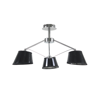 Lustra Ebony Crom+Negru 3xE27 60W