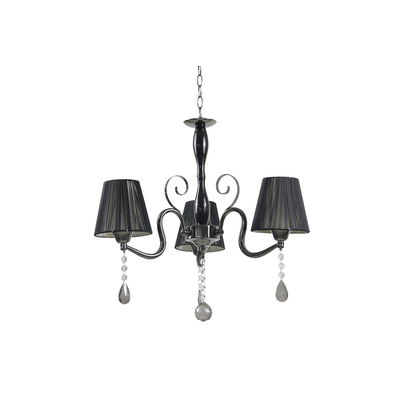 Lustra Equinox Negru 3xE27 60W