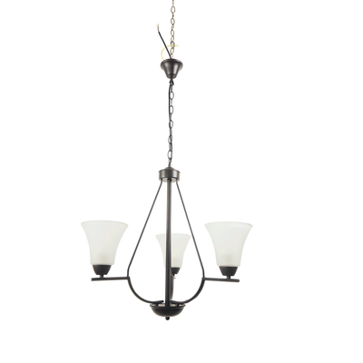 Lustra Midnight Negru+Alb 3xE27 40W