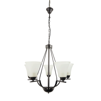 Lustra Midnight Negru+Alb 5xE27 40W