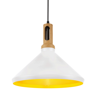 Pendul Projetto Alb+Galben 1xE27 60W