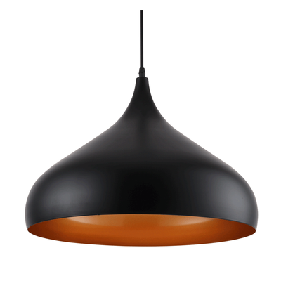 Pendul Minimalist Negru+Orange 1xE27 60W