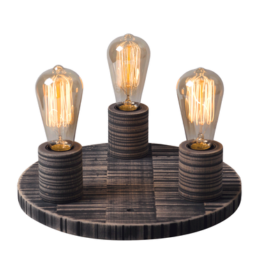 Plafoniera Durin Negru 3xE27 40W D300