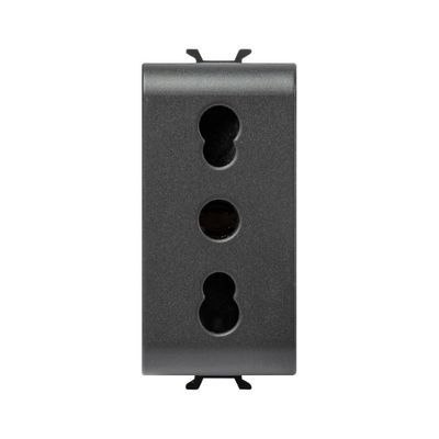 Priza Italian 1M 2P+E 16A Negru, Chorus GW12203