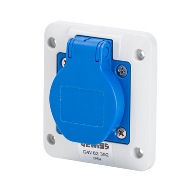 Priza Flansa 85x75 2P+E 16A ST IP54 250V