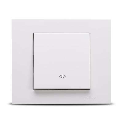 Intrerupator Cap Cruce Grano ST Alb, 400-010200-214