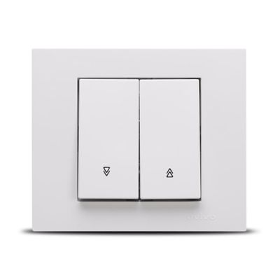 Intrerupator Jaluzele ST Alb Ovivo Grano, 400-010200-216