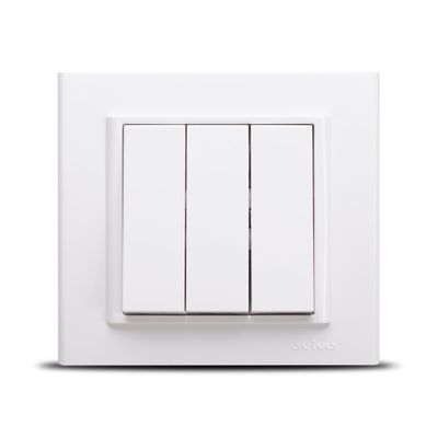 Intrerupator Triplu ST Alb Ovivo Mina, 401-010200-254