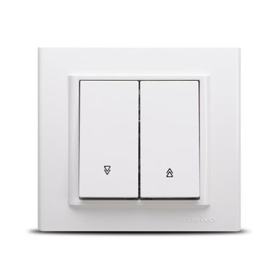 Intrerupator Jaluzele ST Alb Ovivo Mina, 401-010200-216