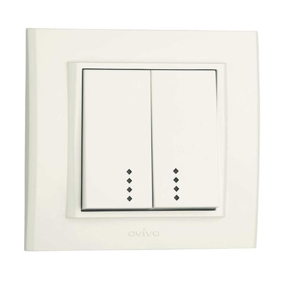Comutator LED ST Alb Ovivo Mina, 401-010200-203