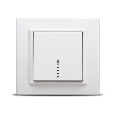 Intrerupator Mina Cap Scara LED ST Alb, 401-010200-210