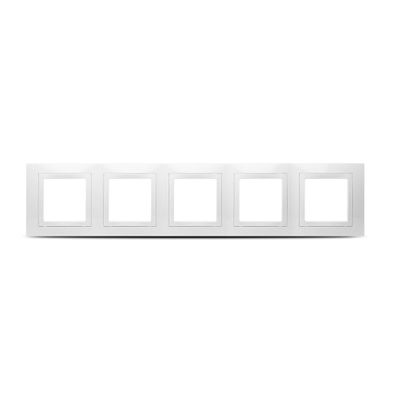 Ramă 5x2M Doza Rotundă Alb Unica Basic, Schneider