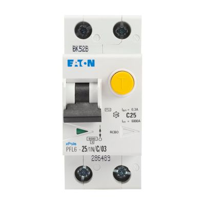 Intrerupator Diferential 25A 1P+N C 6KA 300MA PFL6
