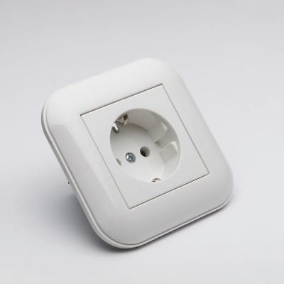 Priza Schuko Ovivo Loft ST Alb, 404-010301-217