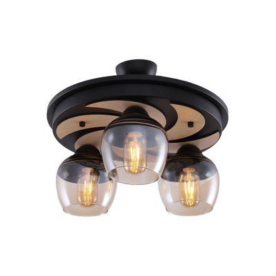 Lustra Maya Negru 3xE27 60W