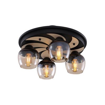 Lustra Maya Negru 4xE27 60W