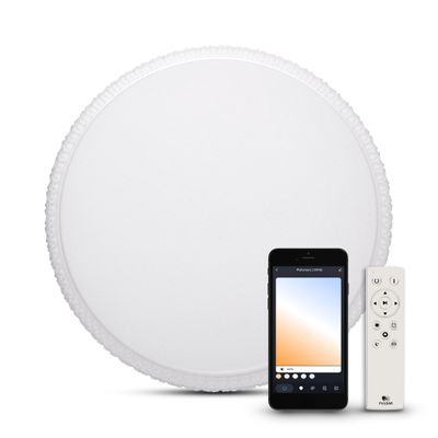 Plafonieră Smart Liuli, Led Integrat, WiFi si Bluetooth, telecomandă IR, 36W, 3000K - 6500K, IP20