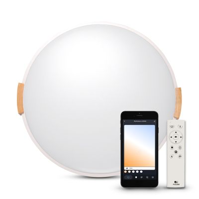 Plafonieră Smart Zahara, Led Integrat, WiFi si Bluetooth, telecomandă IR, 36W 3000K-6500K IP20