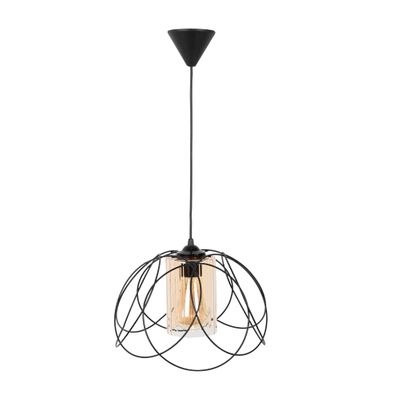 Pendul Leylak Negru 1xE27 60W