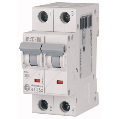 Intrerupator Automat Xpole Home 25A 2P C 4.5kA HL-C25/2