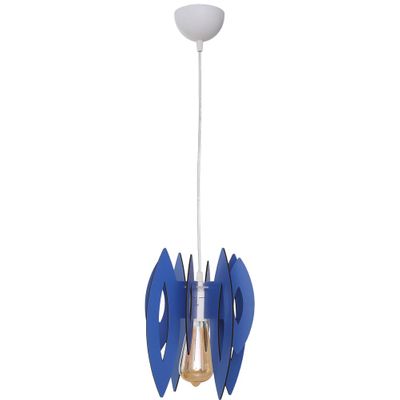 Pendul Elips Albastru 1xE14 60W 70cm