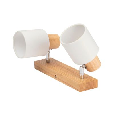 Spot Bara Nordik Alb+Natur 2XE14 40W