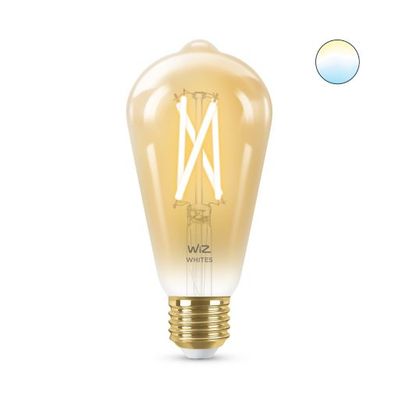 Bec LED filament  ST64 6.7-60W E27 920-950, auriu, Wiz