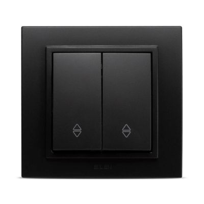 Comutator cap scară ST, negru mat ST, Zena EL-BI