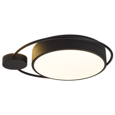 Plafonieră Moon 28W 1400lm 3000K 440x70mm, negru, Erste