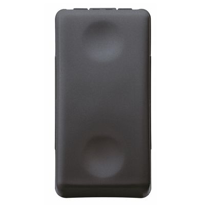 Întrerupător revenire 1m 10A, negru, System GW21510
