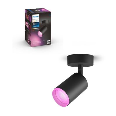 Aplică spot RGBW 1X5.7W 350lm, negru, Philips