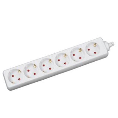 Prelungitor 1.5m 6 prize, alb, Inlet