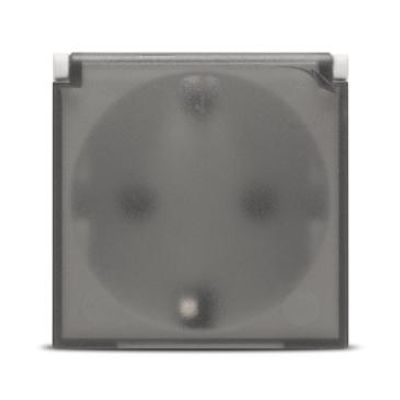 Priză Schuko Capac Protecție Copii 2M alb Moda Voice, Elbi