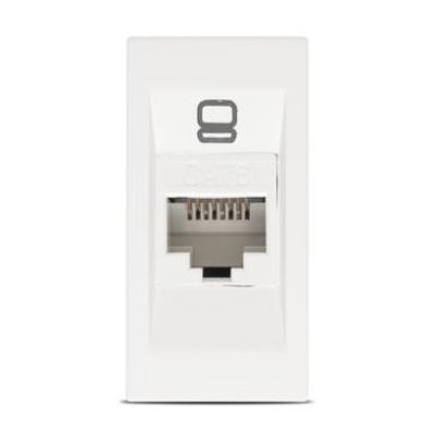 Priză UTP CAT6e 1M alb mat Moda Voice, Elbi