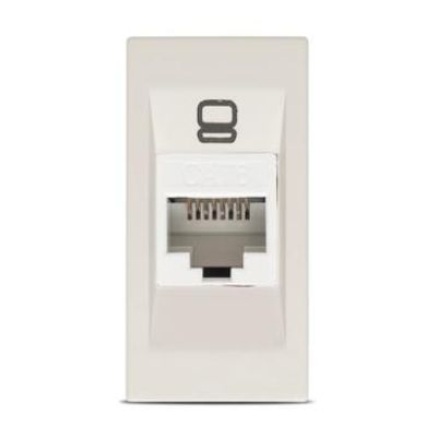 Priză UTP CAT6e 1M bej mat Moda Voice, Elbi