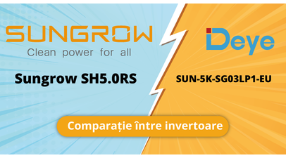 Comparație între invertoarele Sungrow SH5.0RS și Deye SUN-5K-SG03LP1-EU
