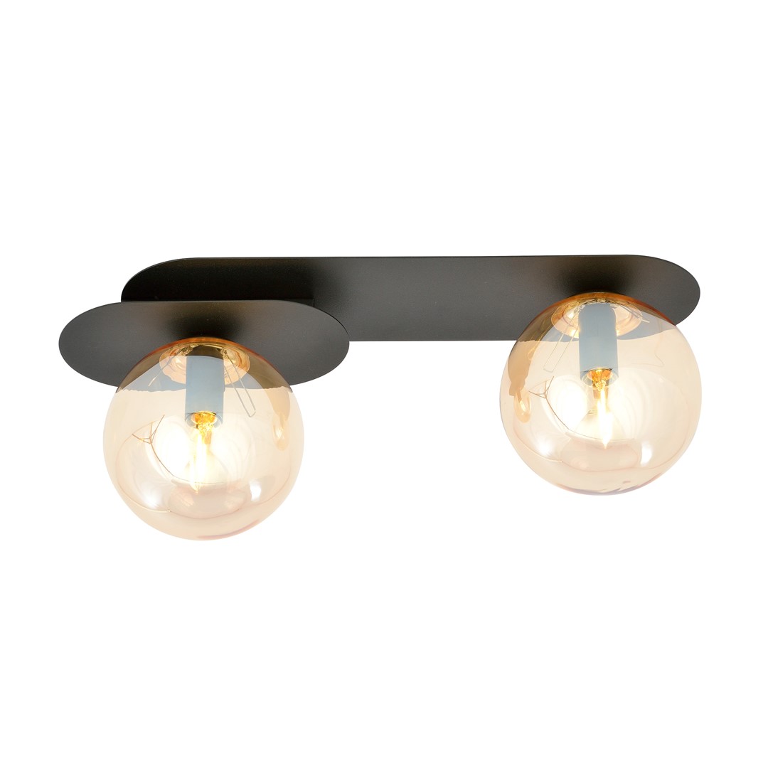 Plafoniera PLAZA E14 Negru 1120_2, Emibig
