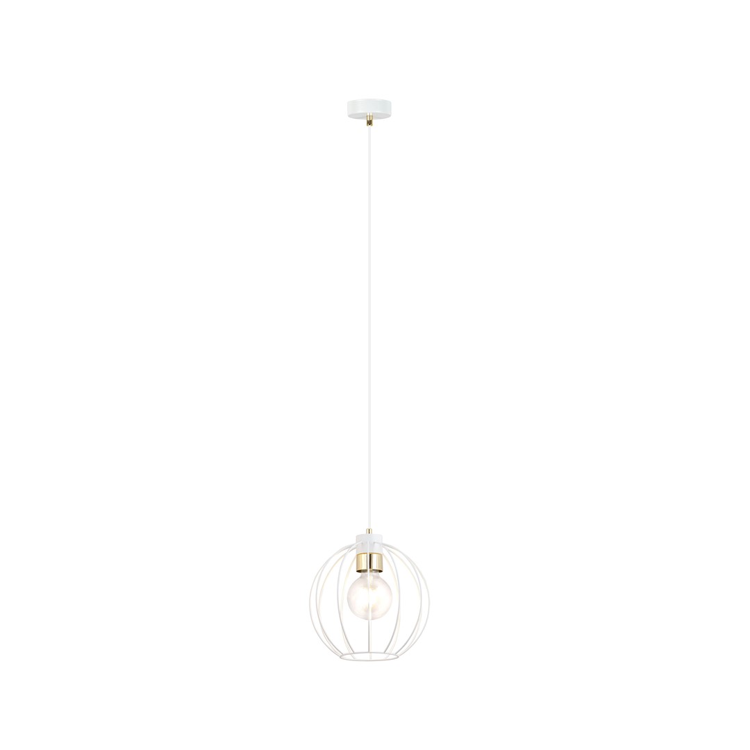 Pendul GINO E27 Alb + Auriu 1223_1, Emibig