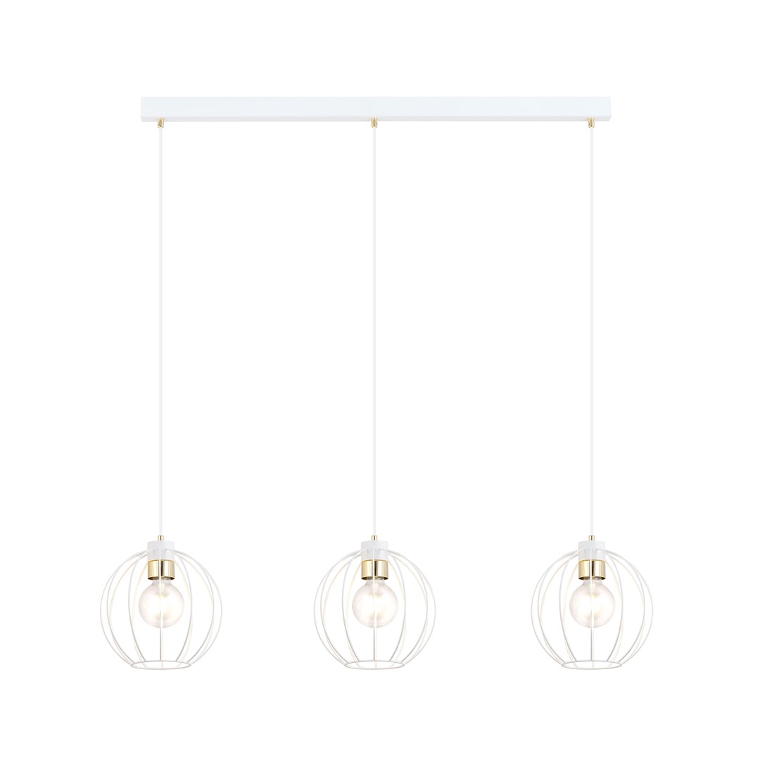 Pendul GINO E27 Alb + Auriu 1223_3, Emibig
