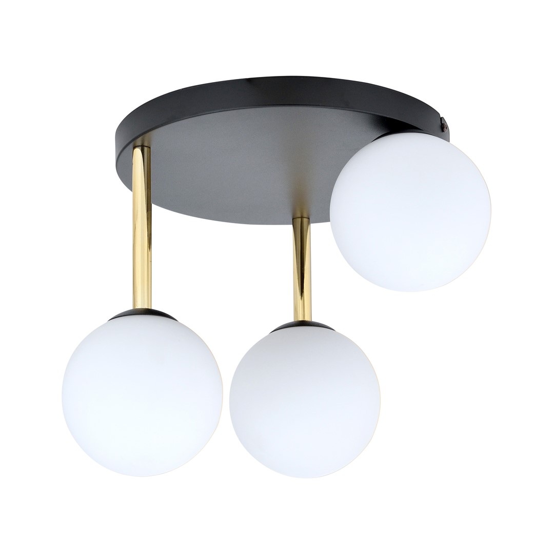 Plafoniera DOLCE E14 Negru + auriu 1260_3, Emibig