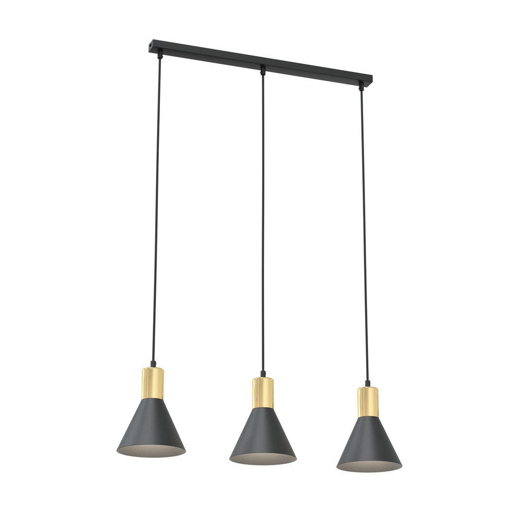 Pendul ROSA E27 Negru + auriu 1388_3, Emibig