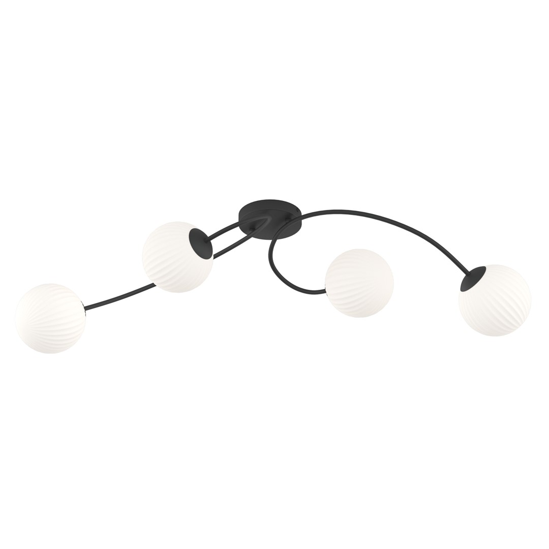 Plafoniera VIBRA E14 Negru 1398_4, Emibig