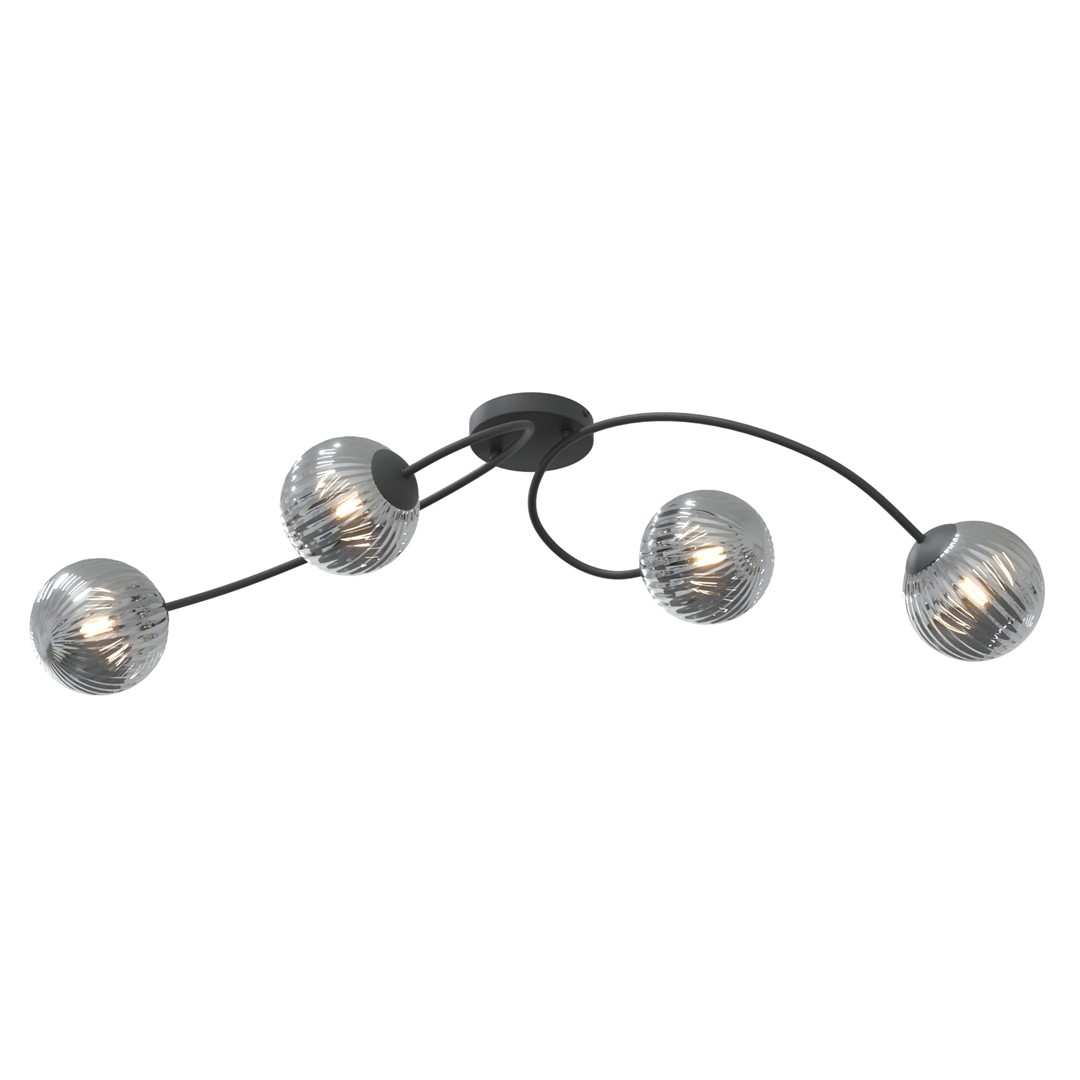 Plafoniera VIBRA E14 Negru 1399_4, Emibig