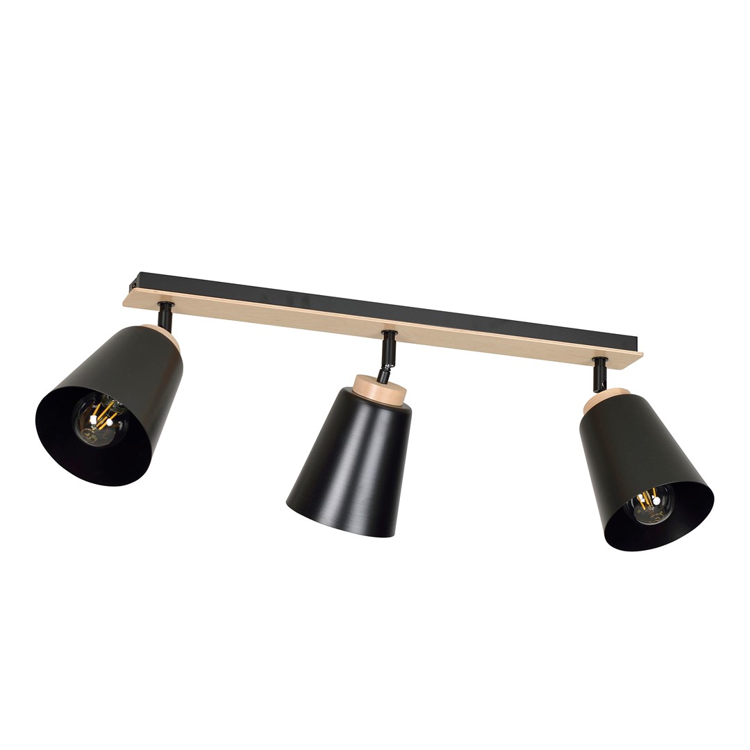 Plafoniera ATLAS E27 Negru 725_3, Emibig